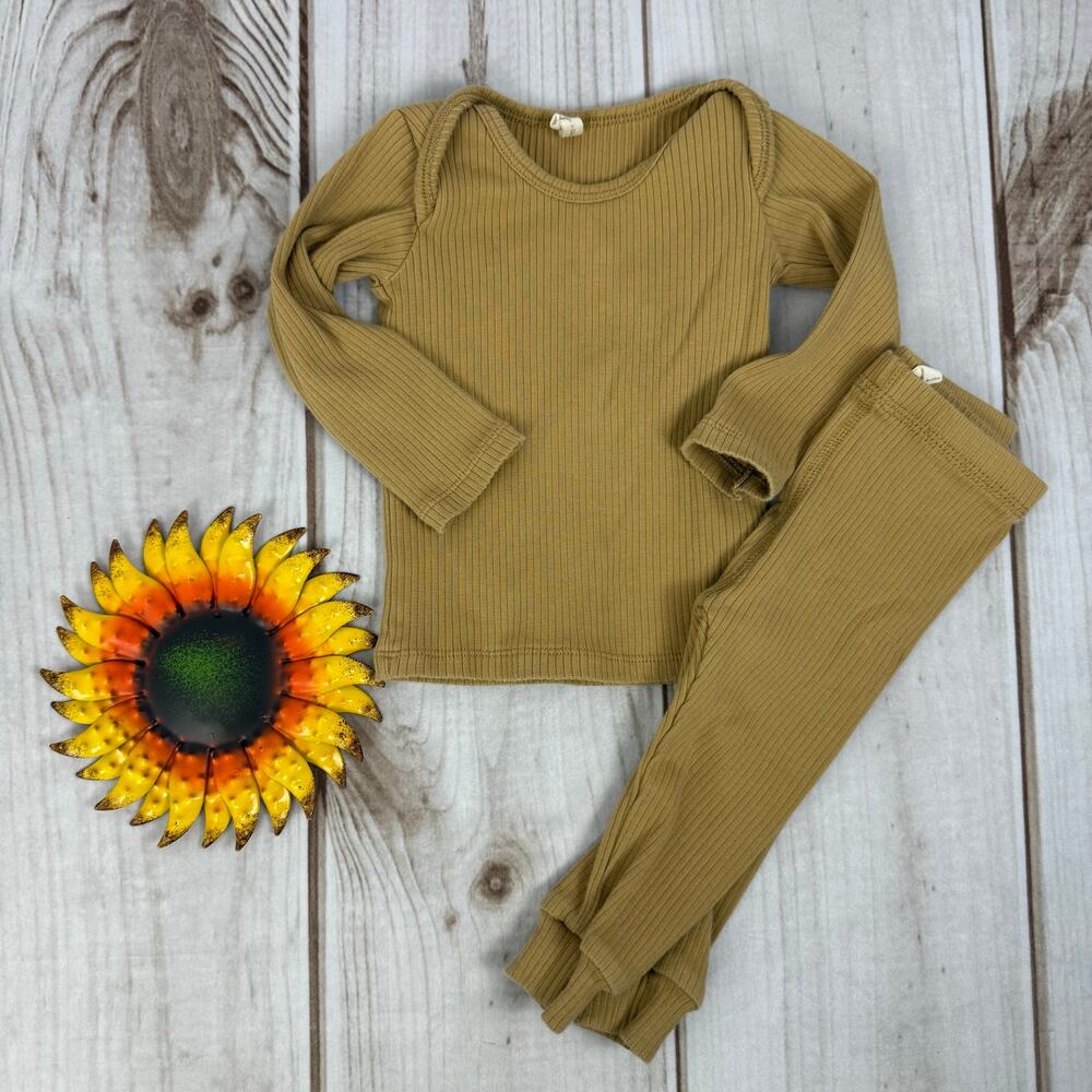 quincy mae baby ribbed‎ set 6-12M